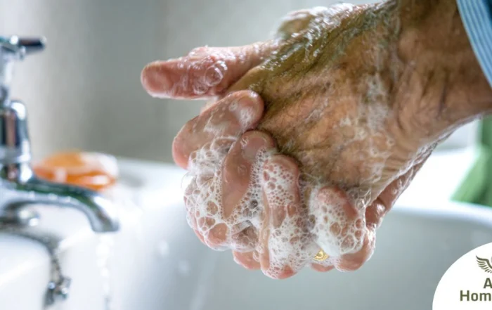 Small daily habits like hand washing support infection prevention in seniors.